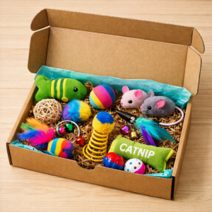 Katten cadeaubox - Mix-Color