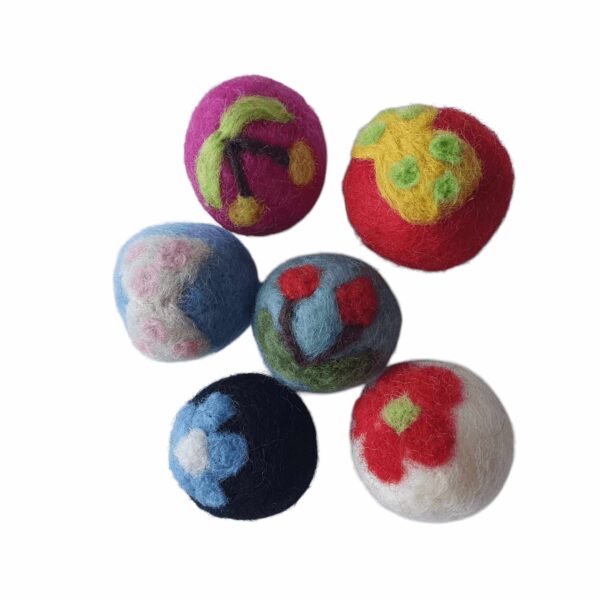 Hippe viltenballen - Set van 6 - Afbeelding 2