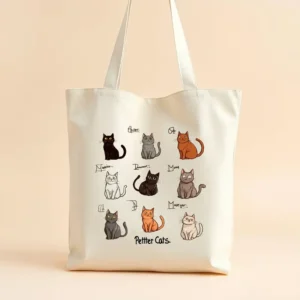Petter Cats - Canva Tas